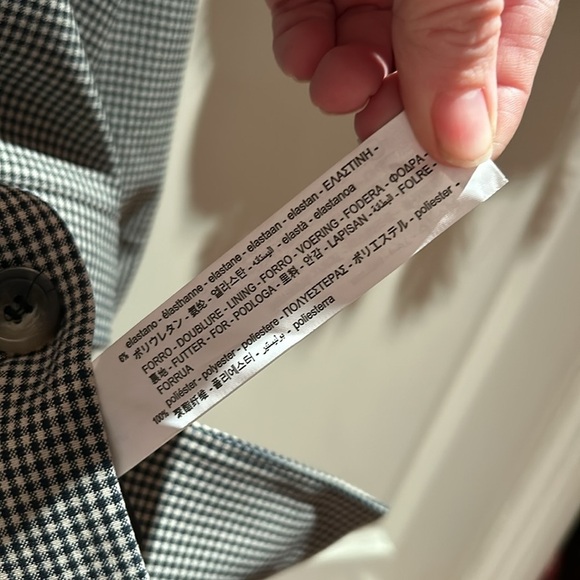 NWT ZARA xs plaid oversized blazer - Picture 9 of 12